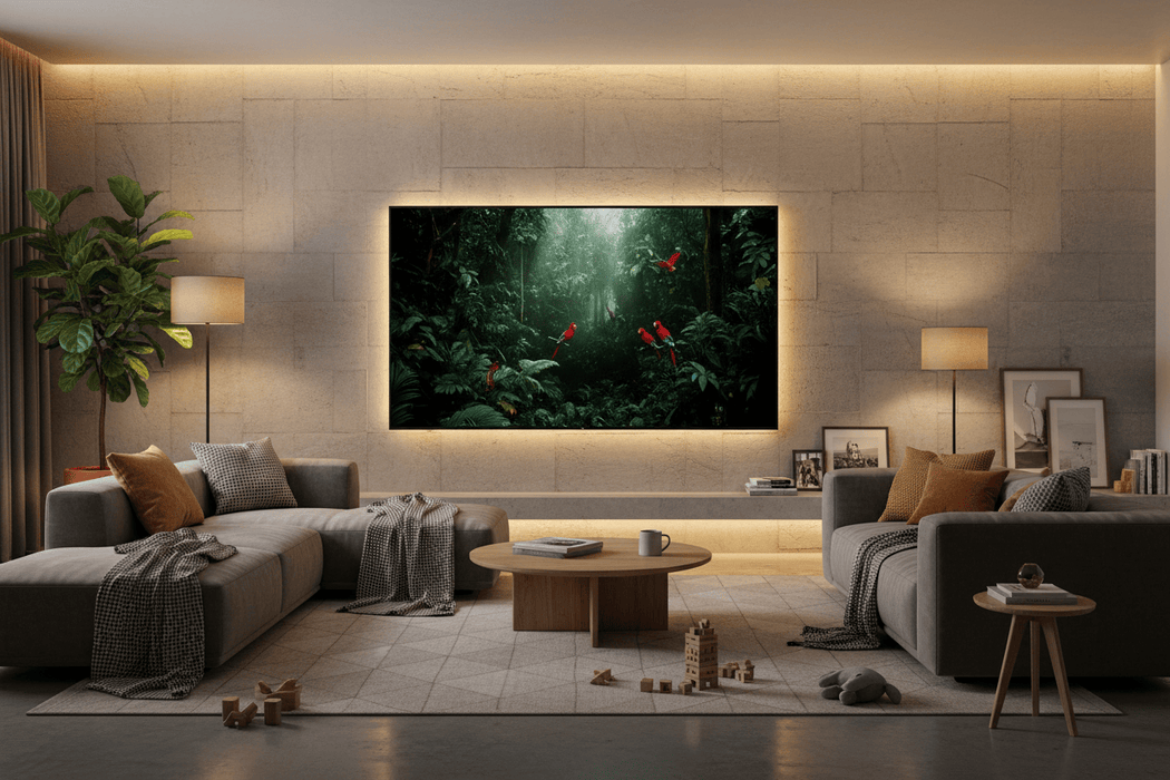 LG OLED83G5WUA 83" 4K UHD HDR OLED evo AI G5 Smart TV - 2025 in family room