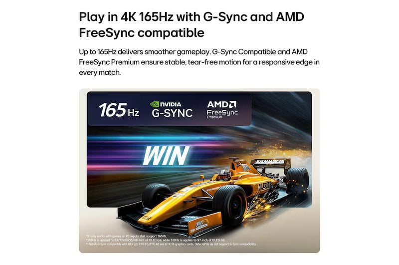 LG OLED55G6SUB 55" OLED evo AI 4K Smart TV with α11 AI Processor 4K Gen3 - Factory Refurbished