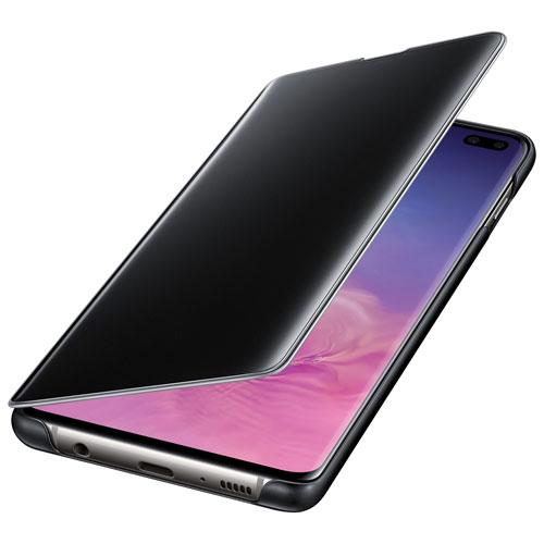Samsung EF-ZG975CBEGCA Clear View Fitted Hard Shell Case for Galaxy S10+ - Black (New Other)