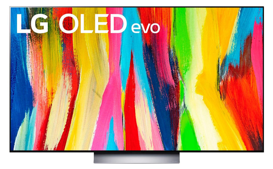 LG OLED77C2PUA 77" 4K UHD HDR OLED webOS Evo ThinQ AI Smart TV - Dark Titan Silver