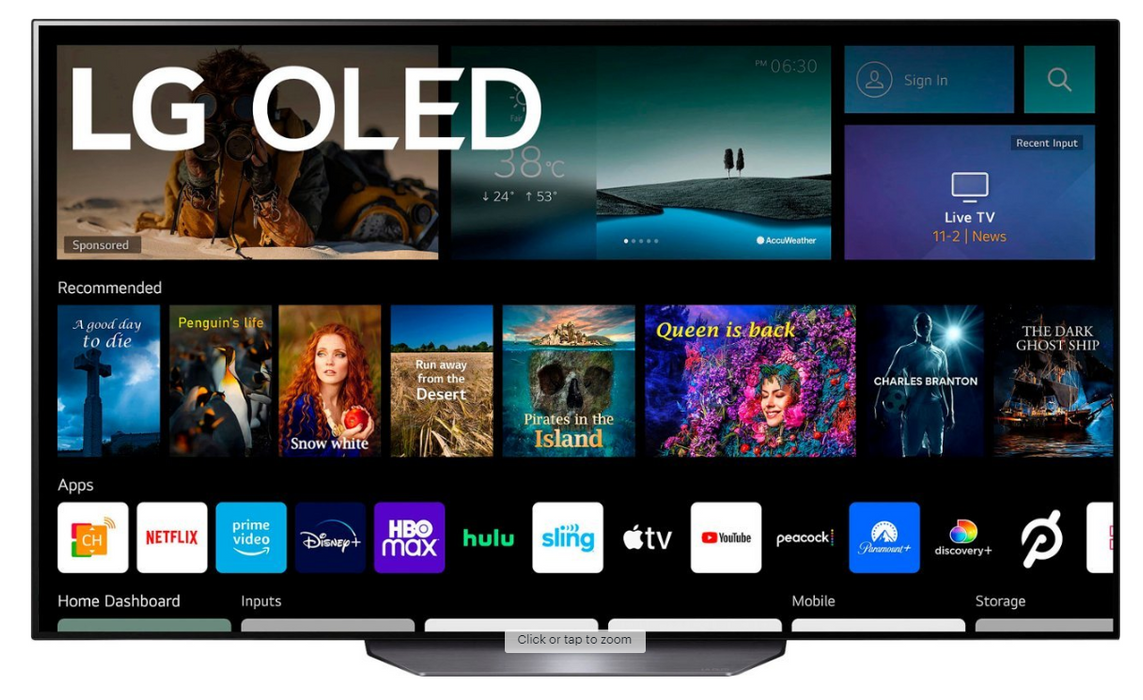 LG OLED55B2PUA 55" 4K UHD HDR OLED webOS Smart TV