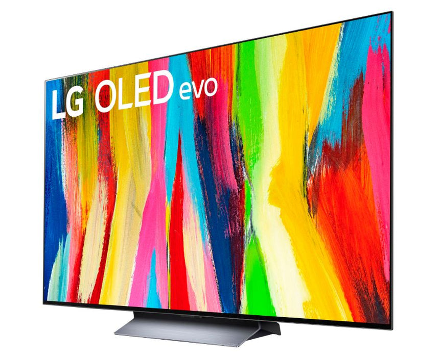 LG OLED77C2PUA 77" 4K UHD HDR OLED webOS Evo ThinQ AI Smart TV - Dark Titan Silver