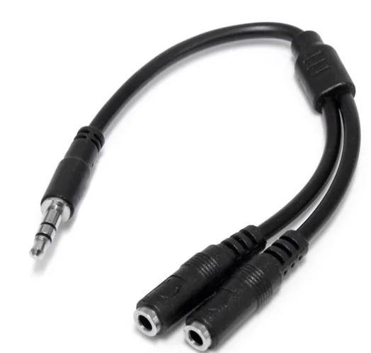 TechCraft CSTER35-6Y 6" Premium 3.5mm Stereo Y-Splitter Cable