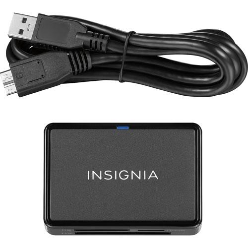 Insignia NS-DCR30D3K-C USB 3.0 Advanced Memory Card Reader (Open Box)