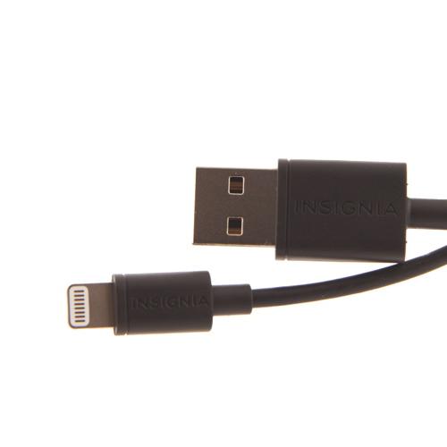 Insignia NS-FA5SC-C 1.2m (4 ft.) Lightning USB Cable - Black (Open Box)