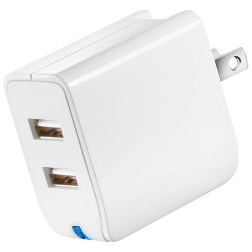 Insignia NS-MAC2U2NW-C 2 Port Wall Charger - White (Open Box)