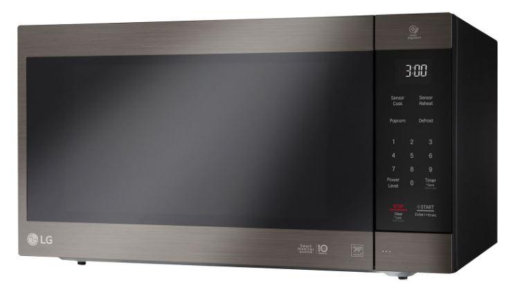 LG LMC2075BD 2.0 Cu. Ft. NeoChef Countertop Microwave with Smart Inverter and EasyClean - Black Stainless Steel