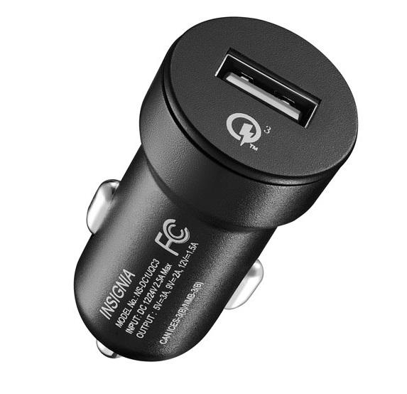 Insignia NS-DC1UQC3-C 18W Fast-Charge USB Car Charger (Open Box)