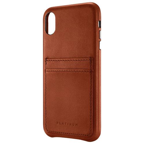 Platinum Series PT-MAXLSBLCP-C Leather Wallet for Apple iPhone XS Max - Papaya (New Other)