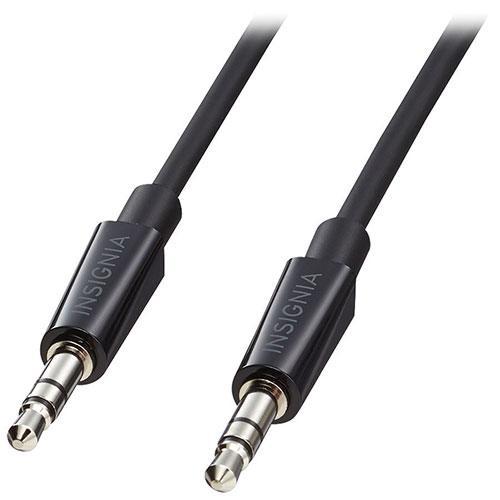 Insignia Audio/Video Accessories Insignia NS-LW16-C 0.91m (3 ft.) Auxiliary Cable - Black (Open Box)