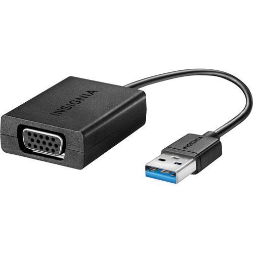 Insignia Cables/Connectors Insignia NS-PU96203-C USB-to-VGA Adapter - Black
