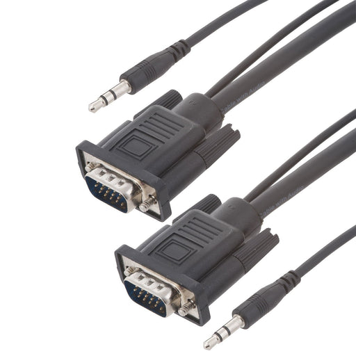 Insignia Cables/Connectors Insignia NS-PV06531-C 1.8m (6 ft.) VGA Cable with 3.5mm Audio (Open Box)
