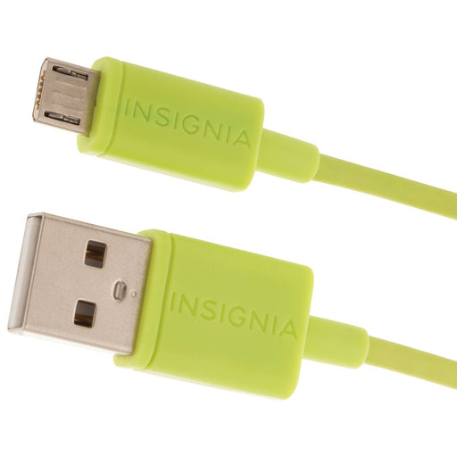 Insignia Cell Phone Accessories Insignia NS-MMC-9C 0.91m (3 ft.) Micro USB Cable Green (New Other)