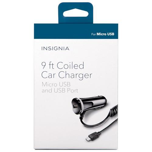 Insignia Cell Phone Accessories Insignia NS-PMC55-C microUSB Car Charger (Open Box)