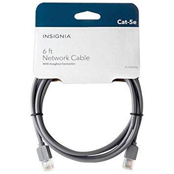 Insignia Computer/Tablet Accessories Insignia NS-PNW5506-C 1.8 m (6 ft.) Cat5e Network Cable (Open Box)