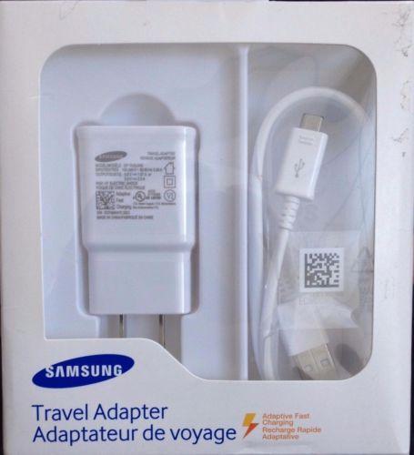 Samsung Cell Phone Accessories Samsung EP-TA20JWEUGCA Samsung 0.75m (2.4 ft.) Adaptive Fast Charging Micro USB Wall Charger (Open Box)